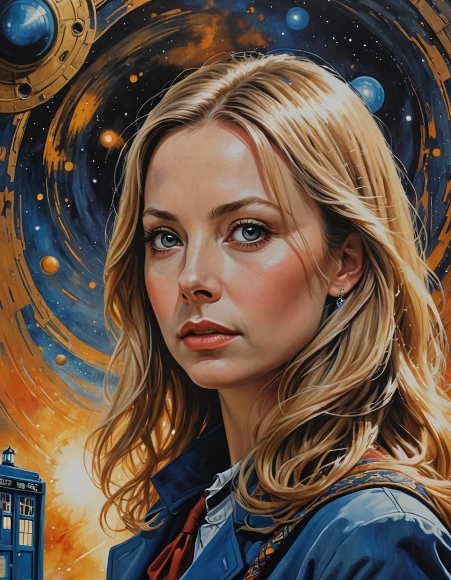 Lalla Ward as Doctor Who's assistant Romana