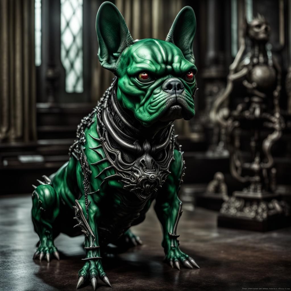 Gothic Dragon Bulldog Hybrid: Mephistopheles in Unreal Engin...