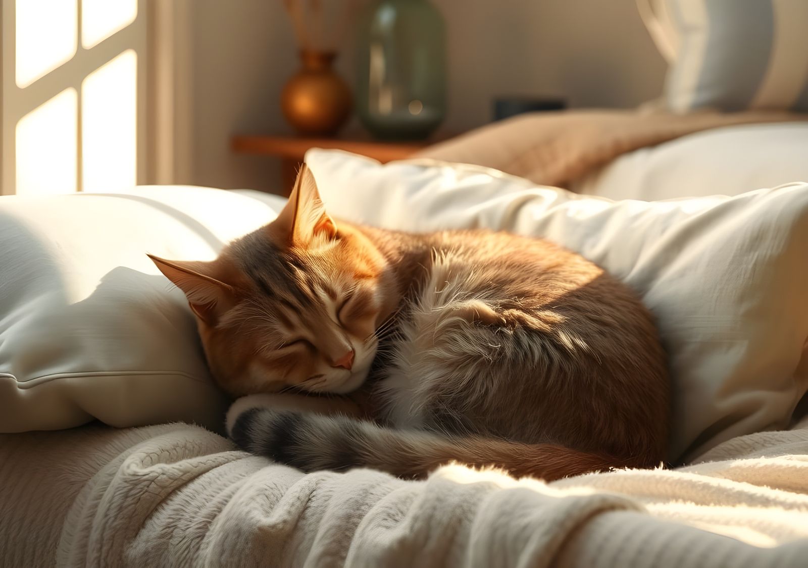 Sleeping Cat AI Generated Image