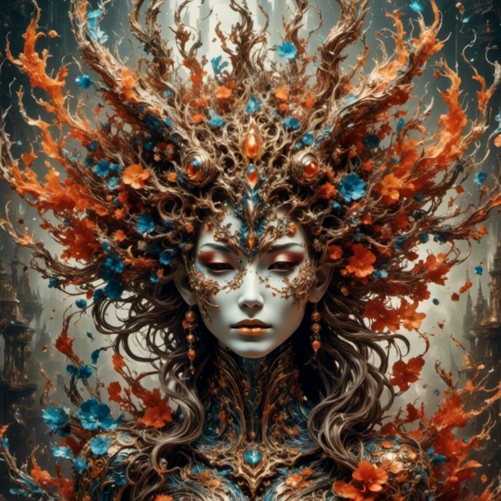 Soul Fragmentation: A Vibrant Digital Portrait