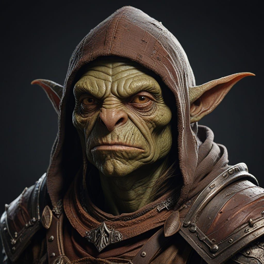 Goblin Warrior in Ancient Armor