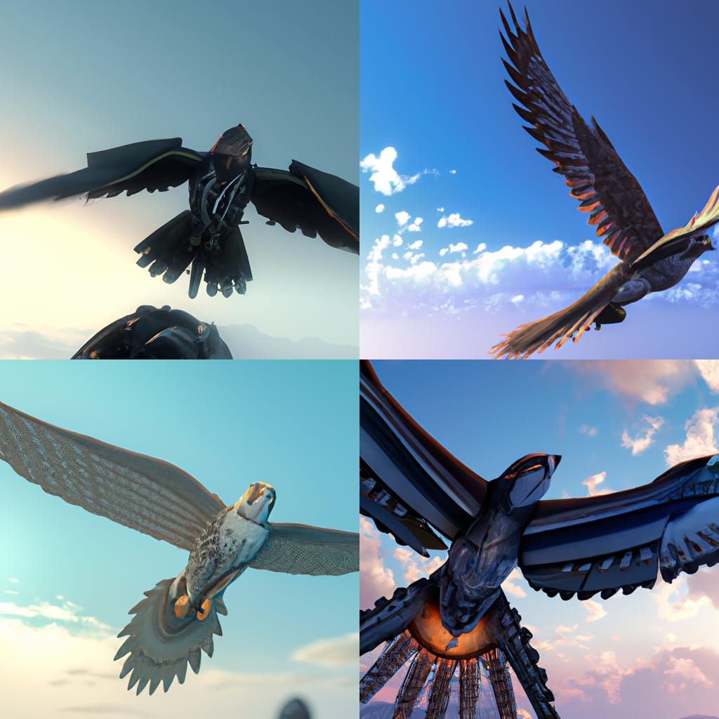 Falcon Human Hybrid in Dark Fantasy Art