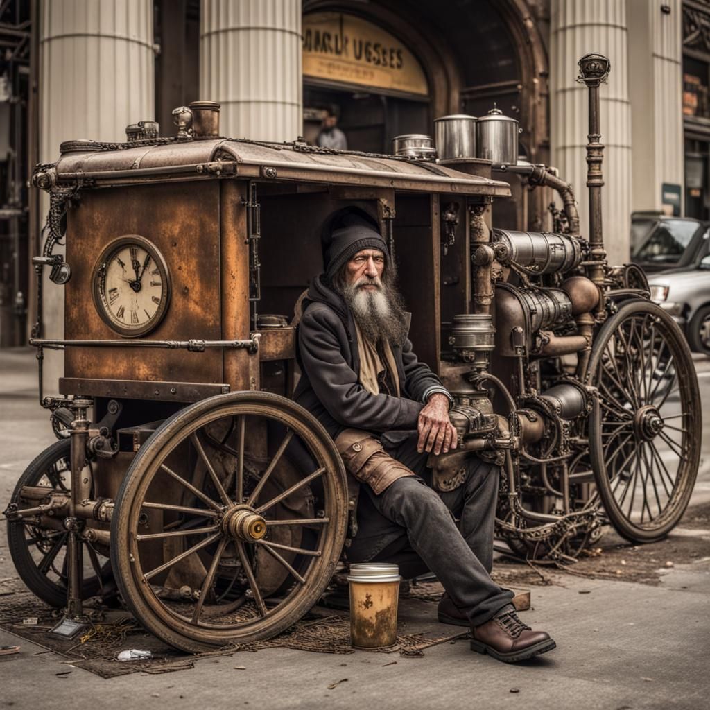 Steampunk-Style San Francisco Homeless Encampment