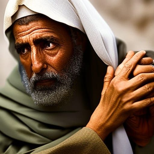 Jesus Heals a Leper: Realistic Biblical Portrait