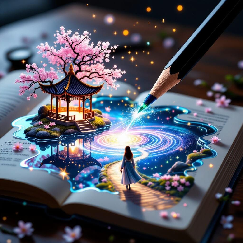 Holographic Landscape Emerges from Pencil Tip