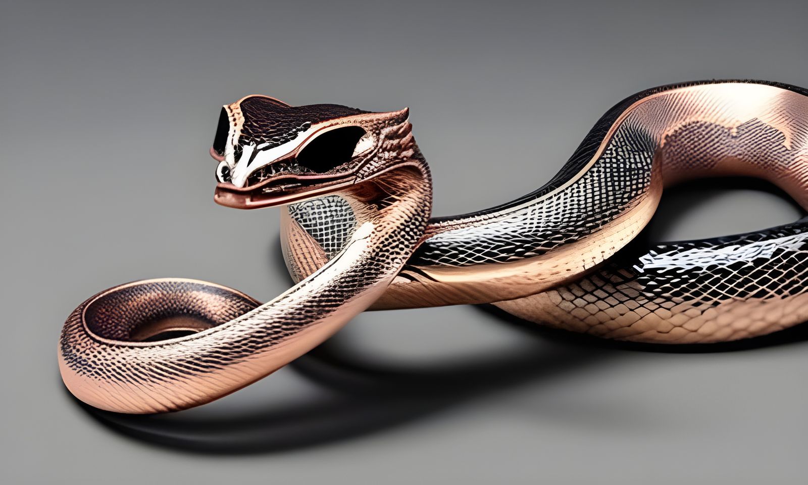 Python in Venetian Mask: Photorealistic 3D Rendering