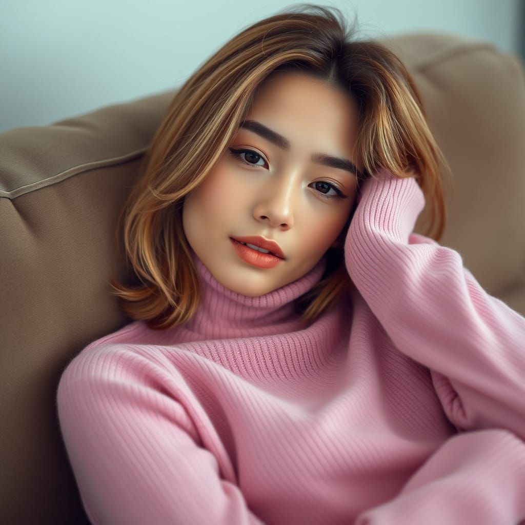 Romantic Portrait of a Petite Woman in Soft Focus