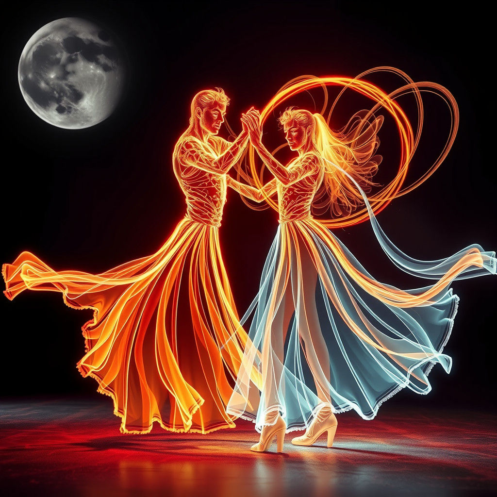 Neon Ghosts Tango: Ultra High Quality CGI