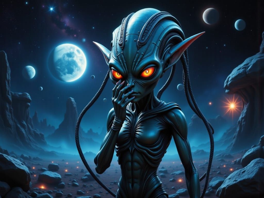 A Disappointed Alien Observes Earthlings in a Whirlwind of C...