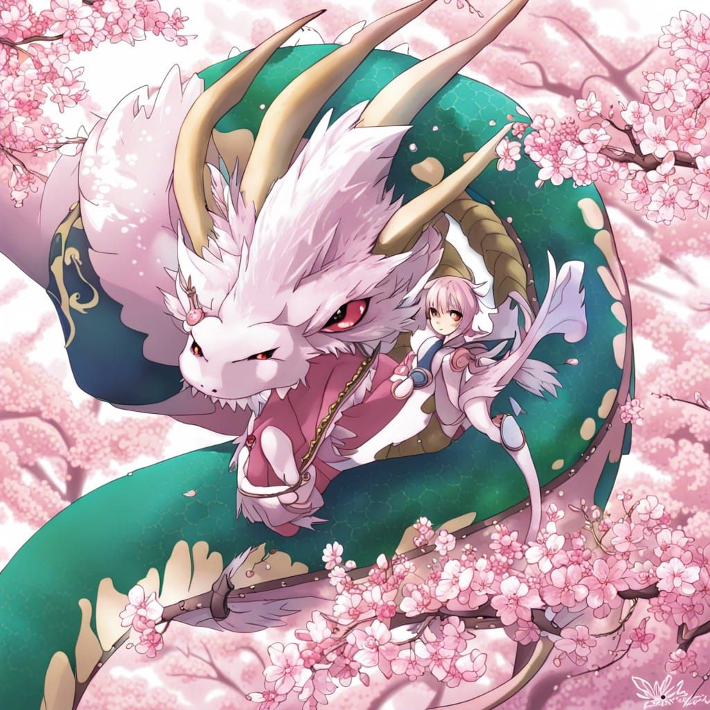 Cherry blossom dragon