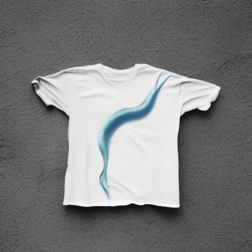Blank White T-Shirt Mockup for Product Display