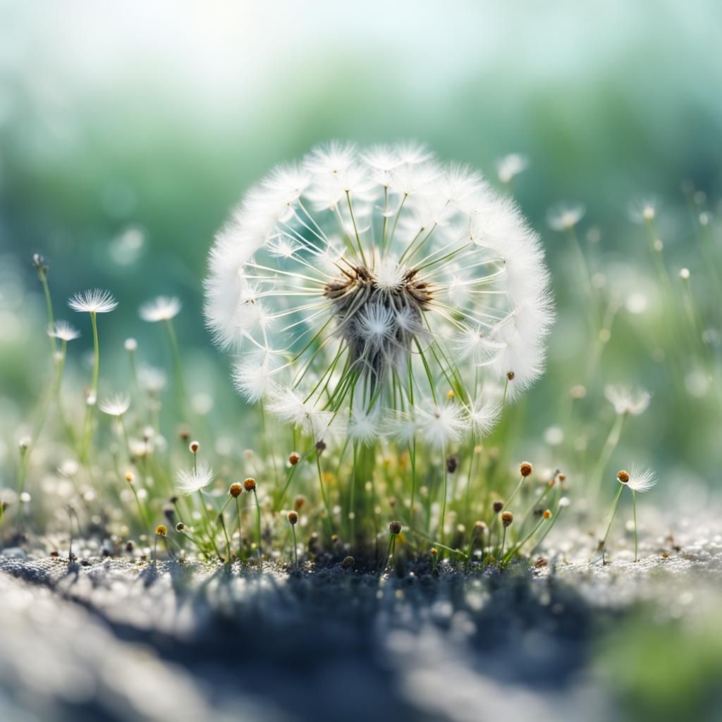 Miniature Ecosystem on a Dandelion