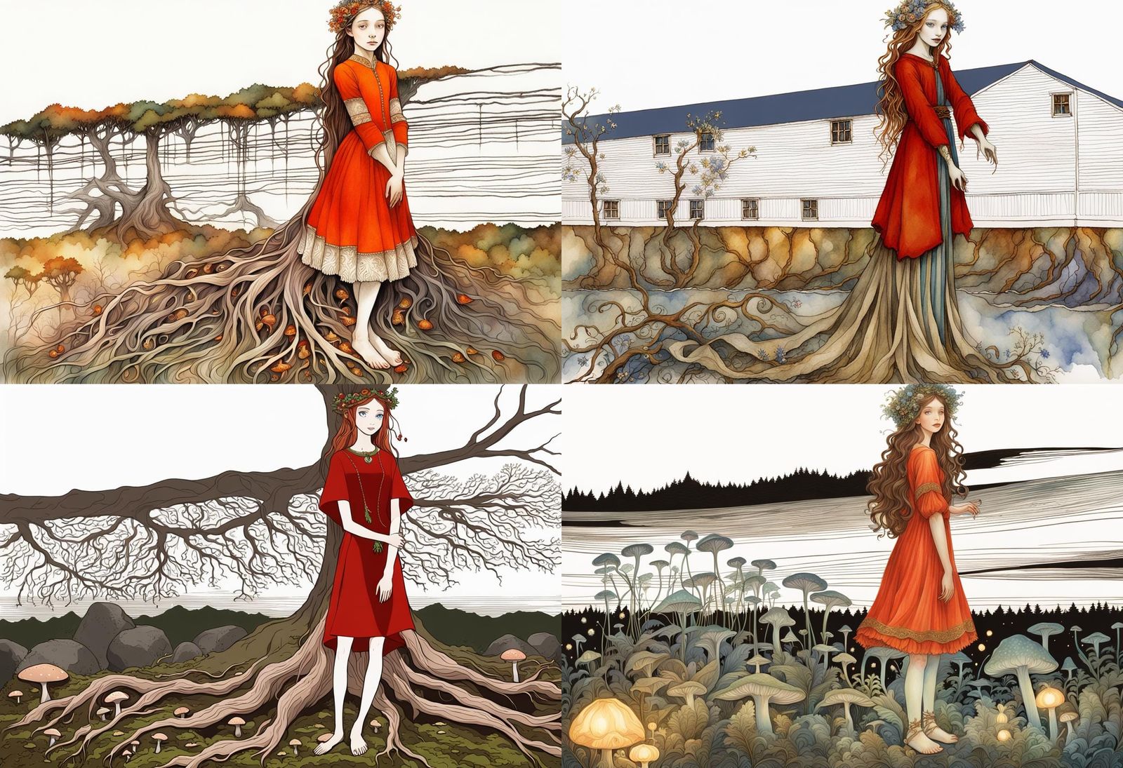 Princess in Brian Froud Style Fantasy Ambiance