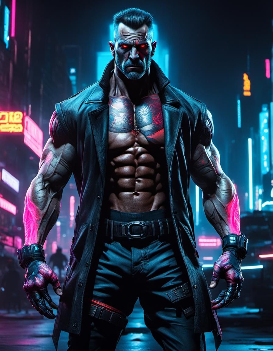 monster vampire massive muscular muscle man