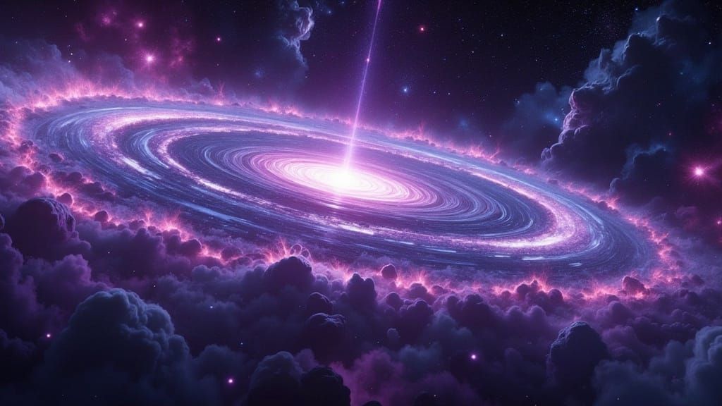 Epic Sci-Fi Galaxy with Cosmic Flux