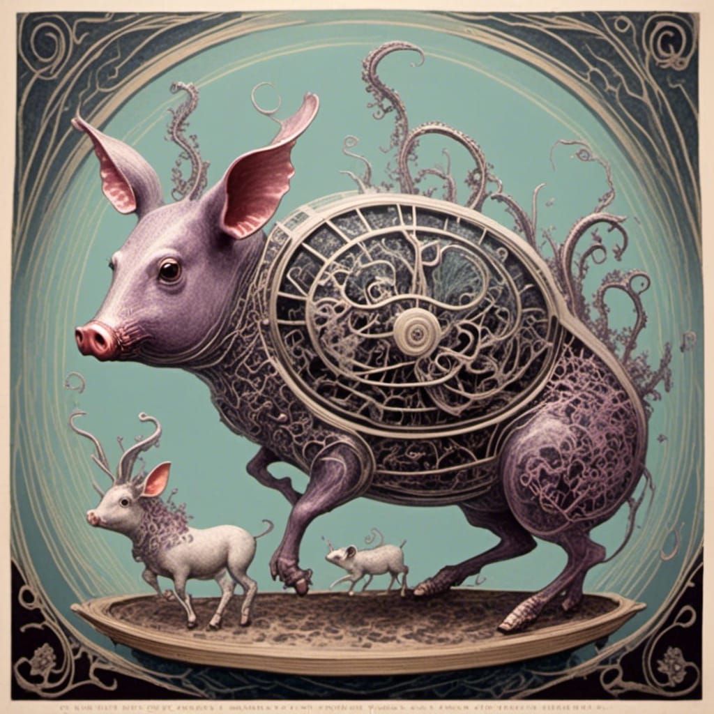 Dystopian Robotic Swarm in Barren Landscape