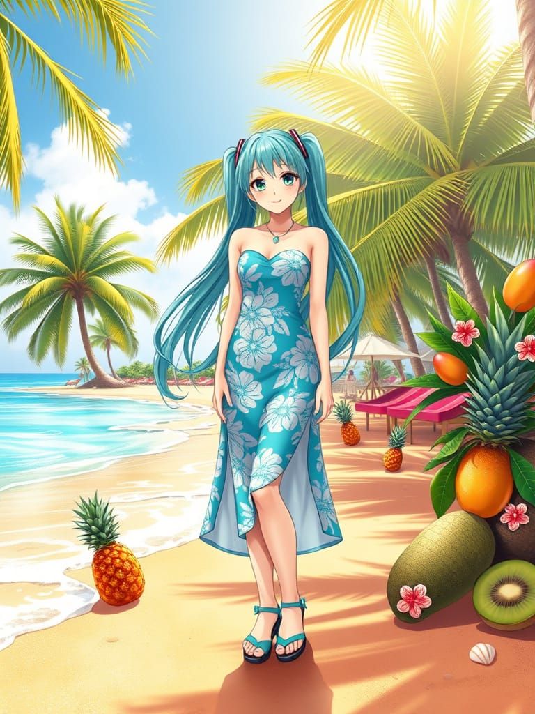 Hatsune Miku in Tropical Paradise