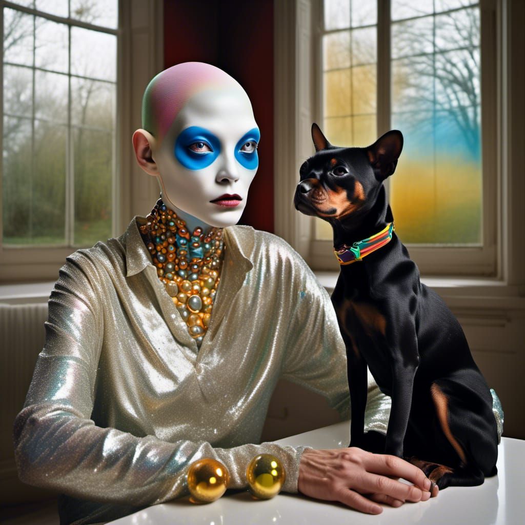 Hyperrealistic Alien Portraits in Beautiful Homes