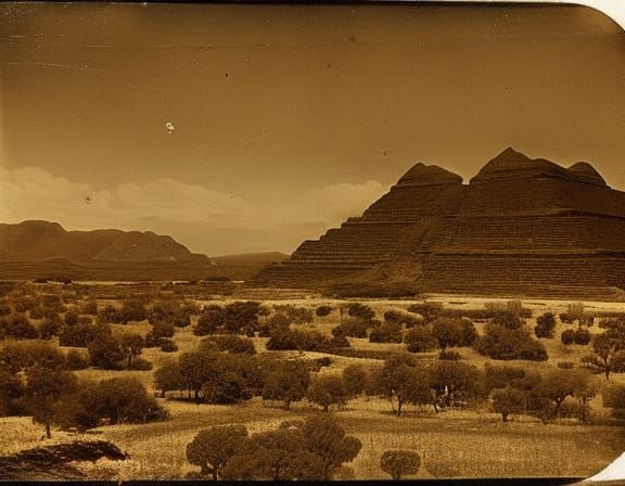 The Lost City of Aztlan – Legendary Homeland of the Aztecs, mystical hidden Aztec city, film grain, and other vintage ef...