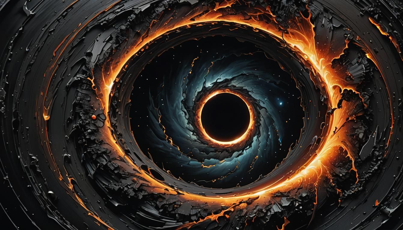 Abstract Black Hole: Hyperrealistic Digital Art