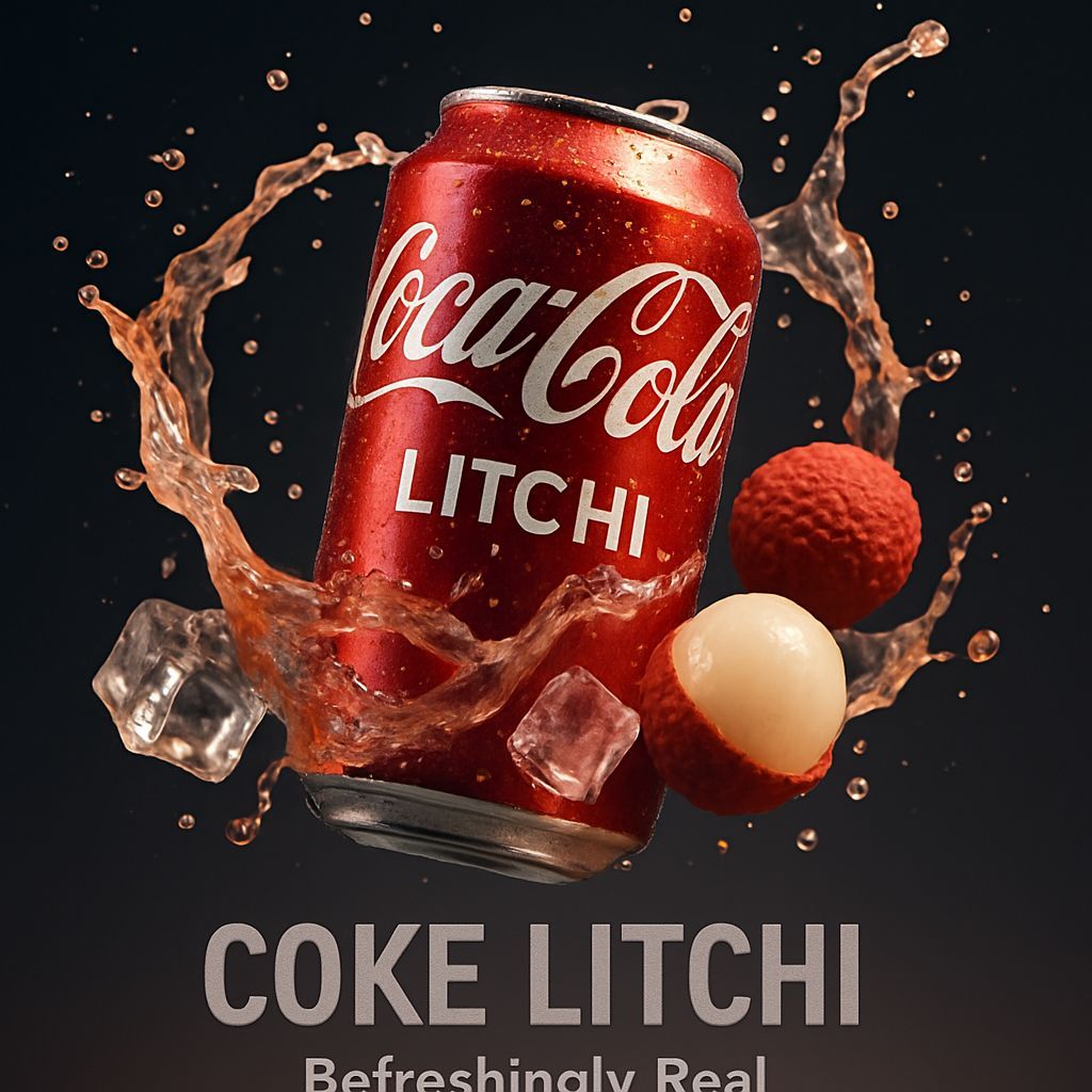 Coke Litchi Advertisement: Refreshment in Motion