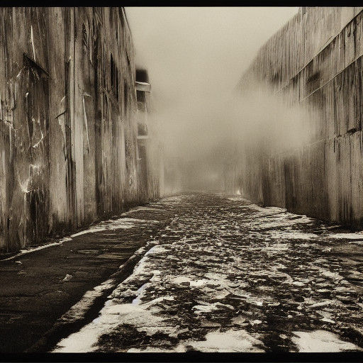 Eerie Glow of Neon Noir: Abandoned Carnival of Decay