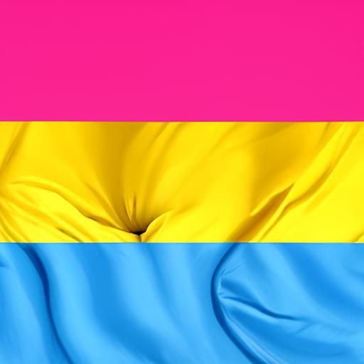 Pansexual Pride Flag Illustration