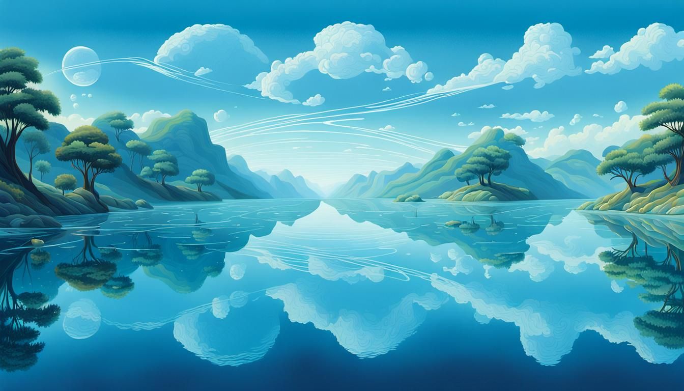 Mirrored Landscapes in Infinite Recursive World