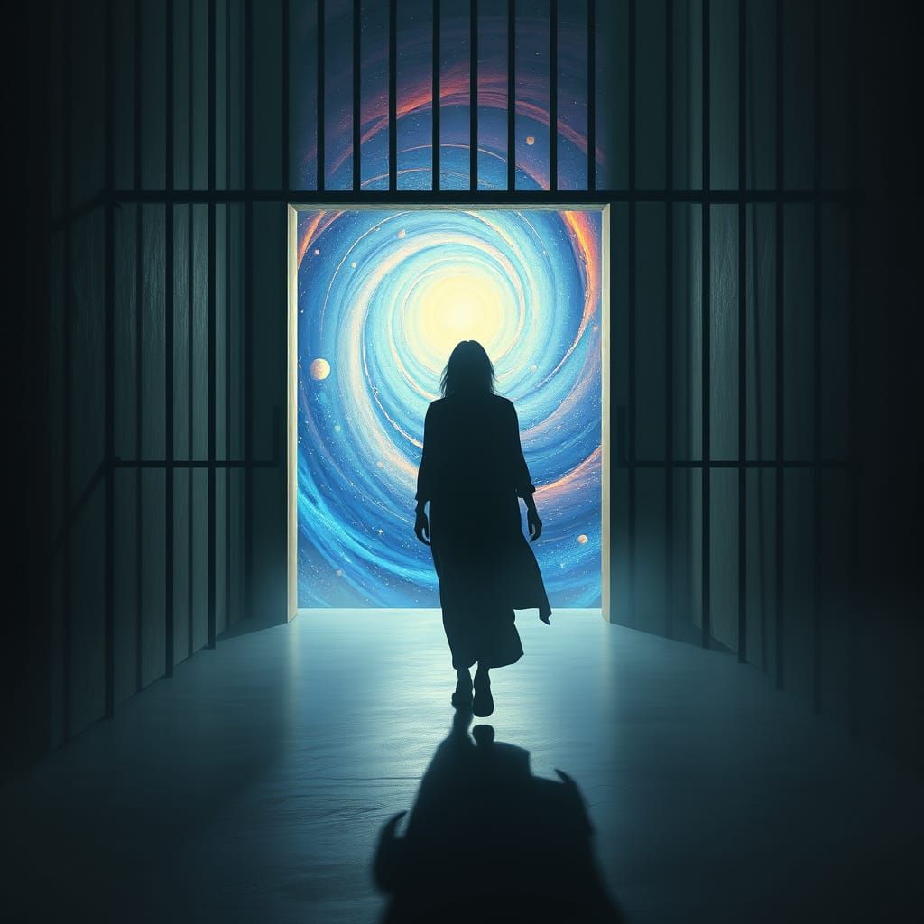 Ethereal Figure Escapes Illusionary Prison