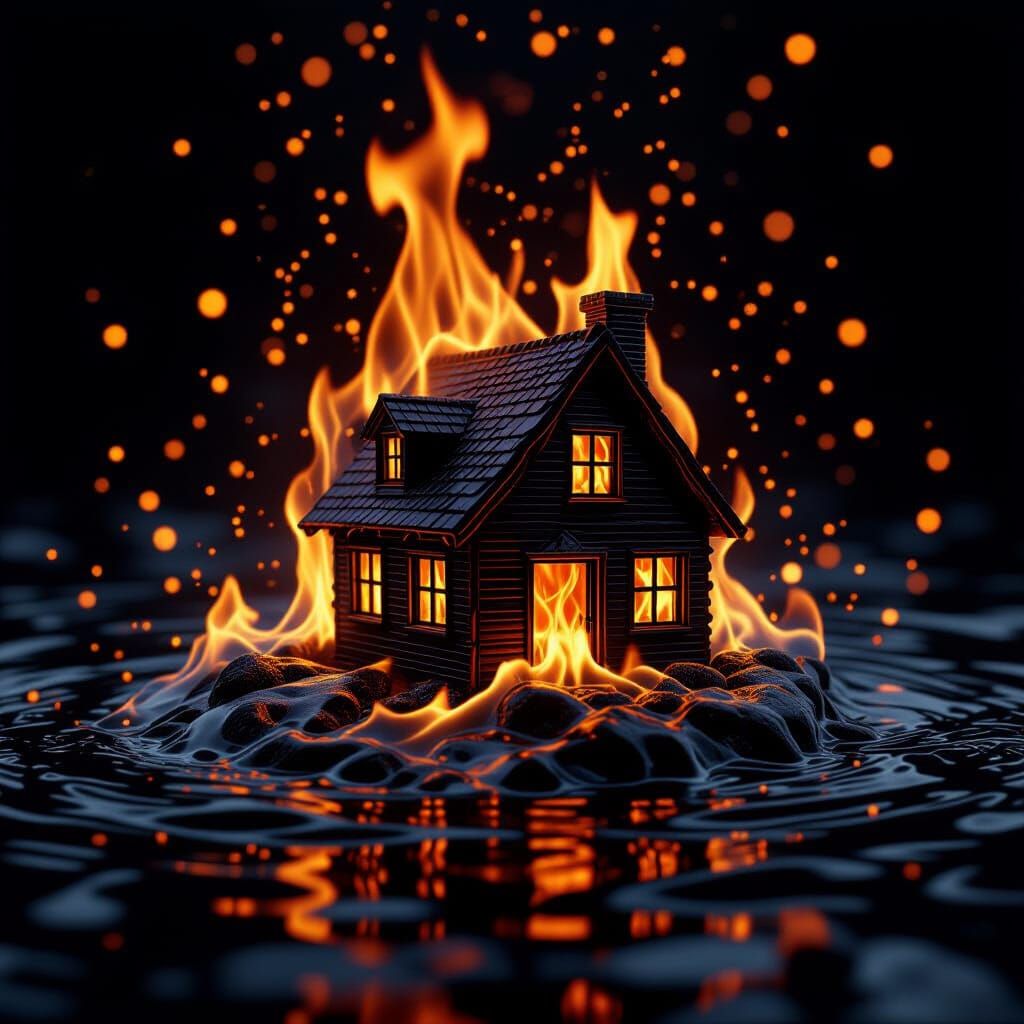 Realistic Fire Swirling with Water Powers