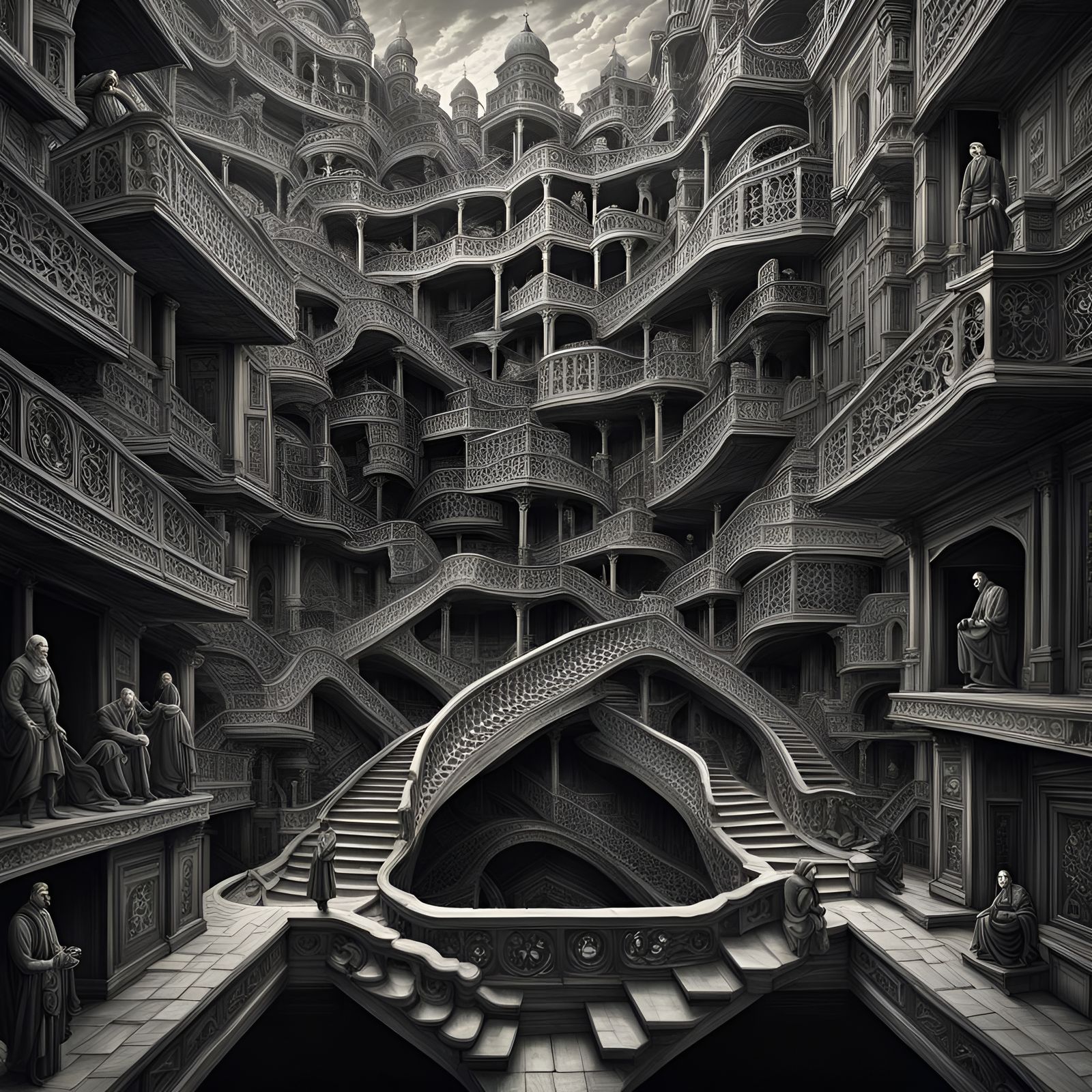 Impossible Staircases in the Style of Escher