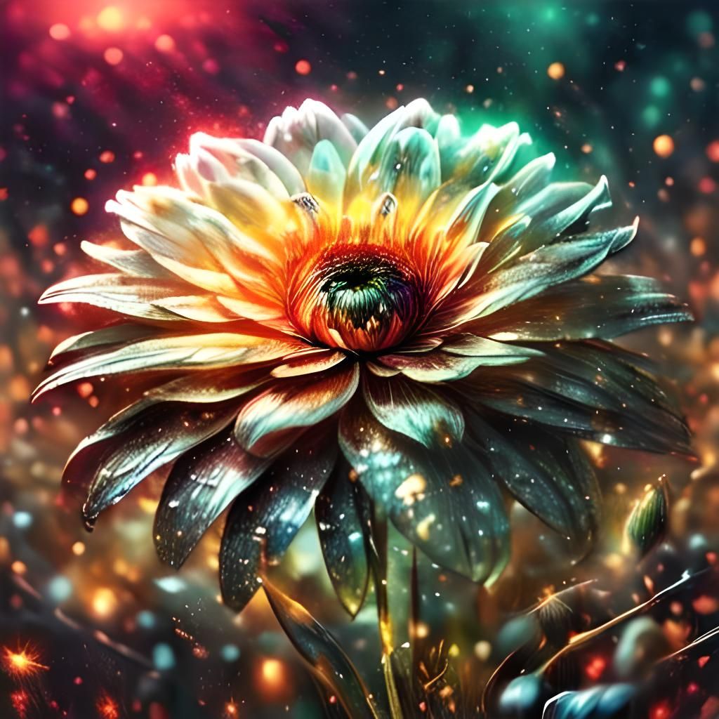 Detailed Lily Flower Painting