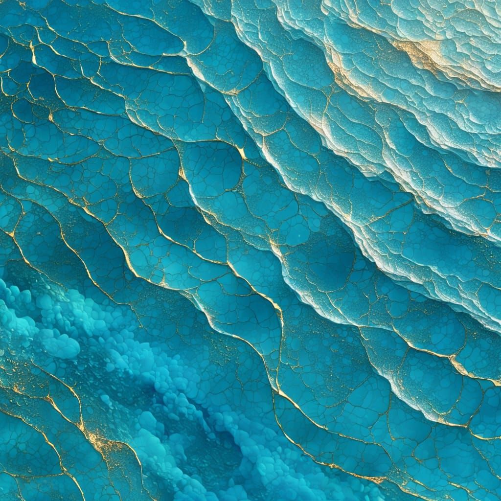 Kintsugi Mermaid in Golden Light