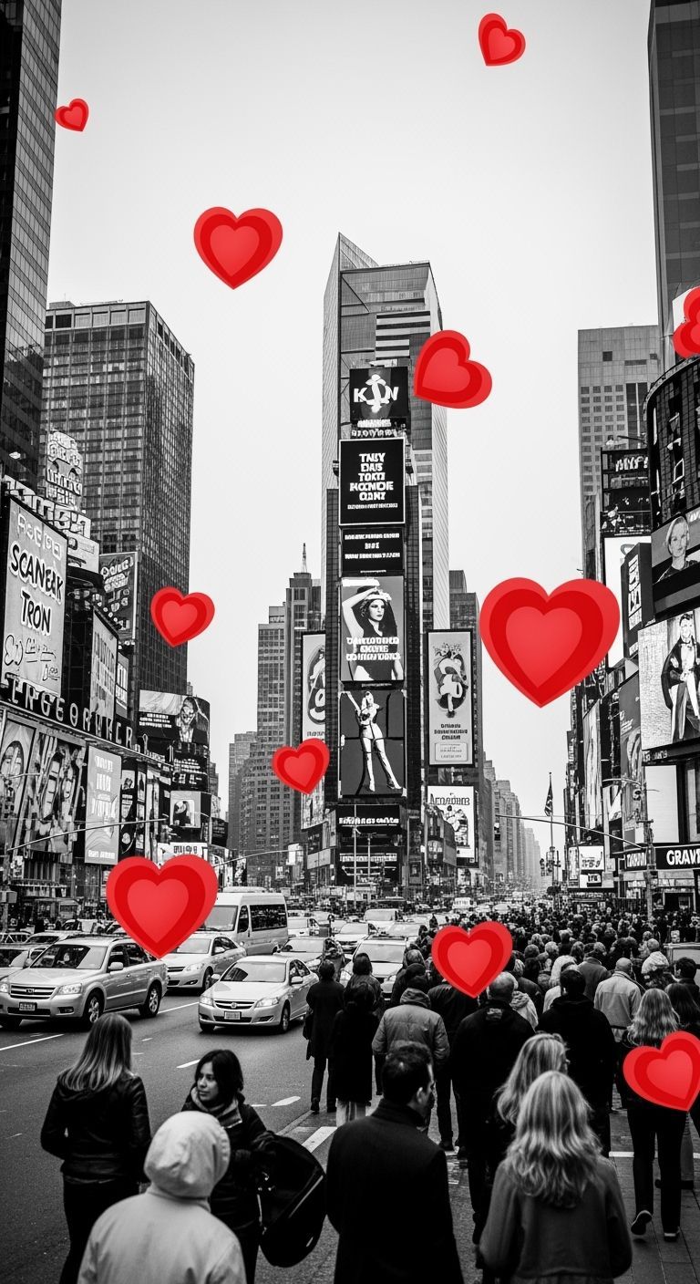 Times Square with added love