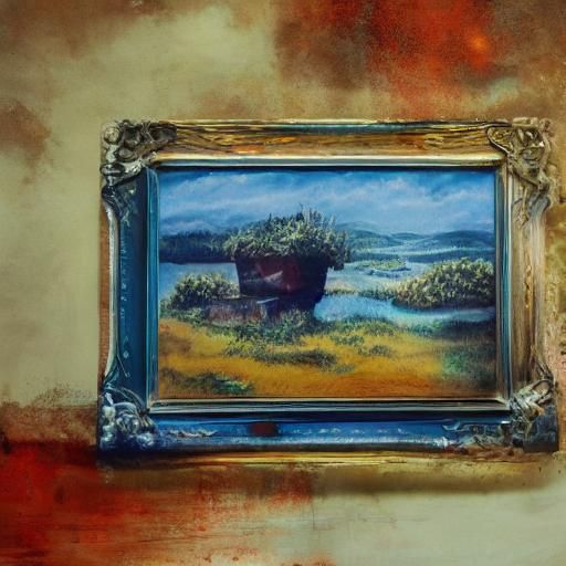 Moonlight Illuminates Paint: Hyperrealistic Macro Digital Ar...