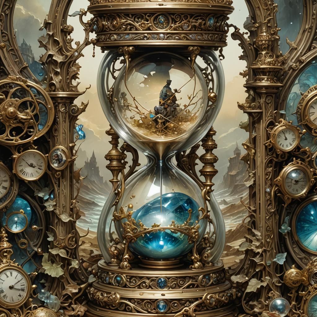 Ornate Hourglass: Contemplating Eternity in Volumetric Light...