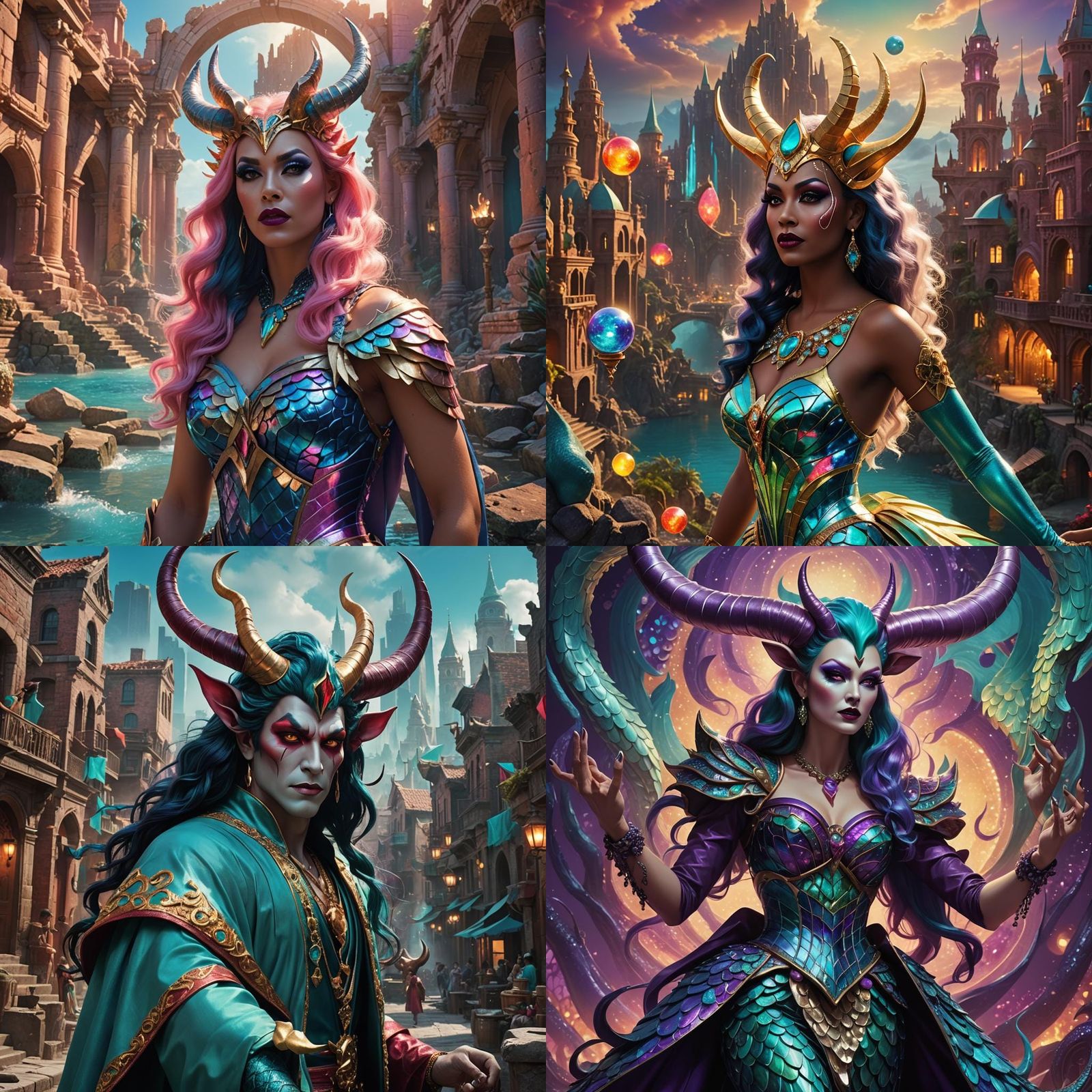 Siren with Drag Queen Makeup Seeks Atlantis Daughter