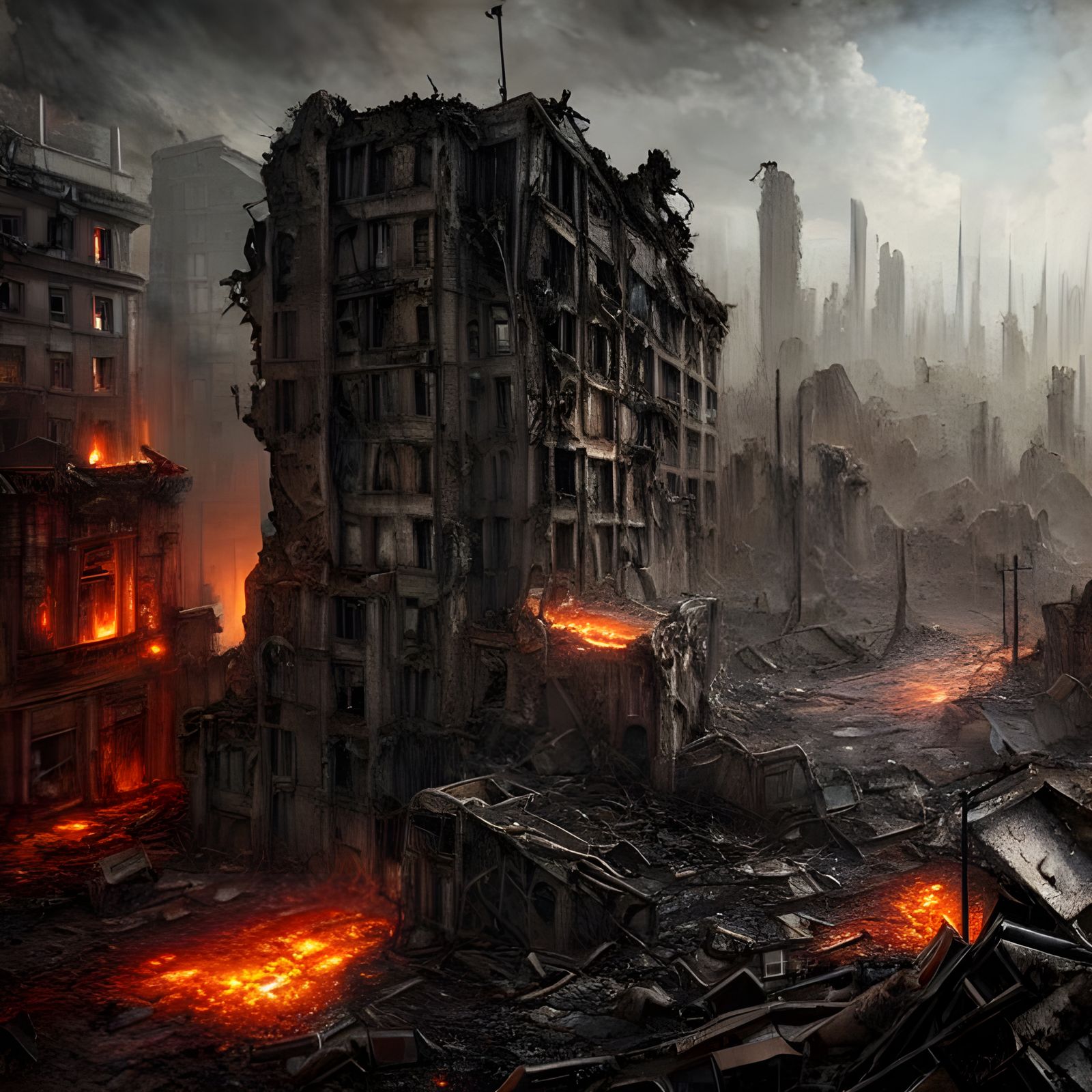 Dystopian Post-Apocalyptic City Ruins in Unreal Engine 5