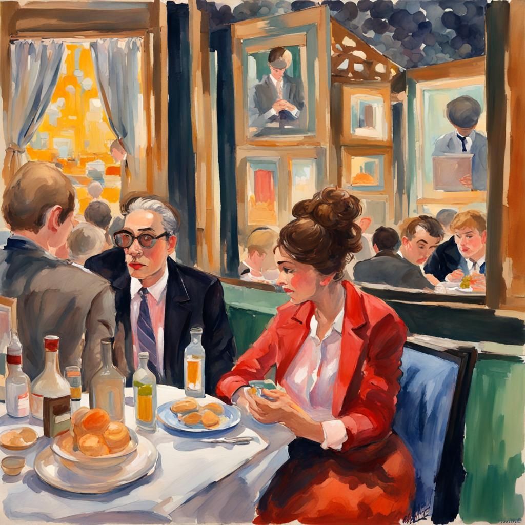 at the diner