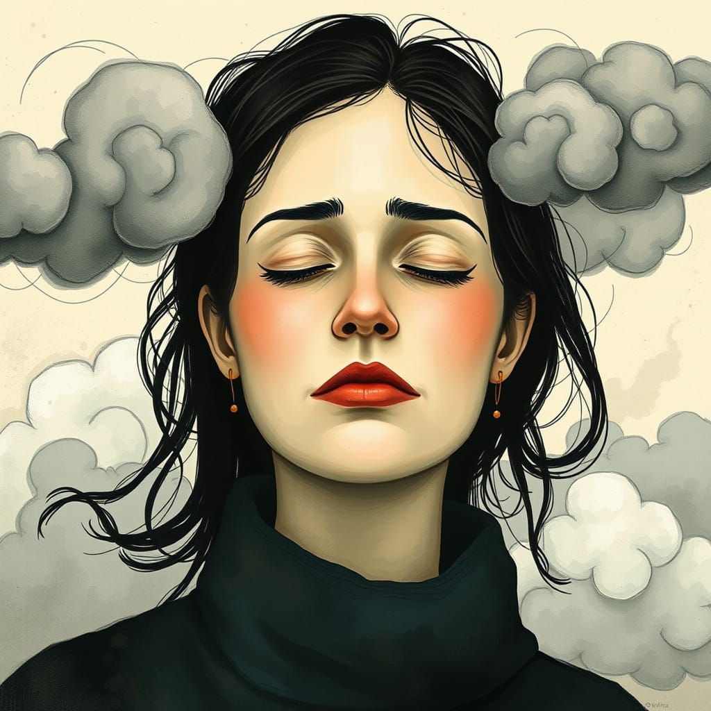 Whispers of Self-Discovery in Muted Watercolor