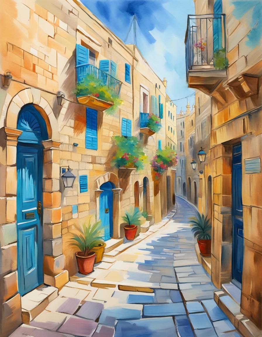 Stone alley in Malta