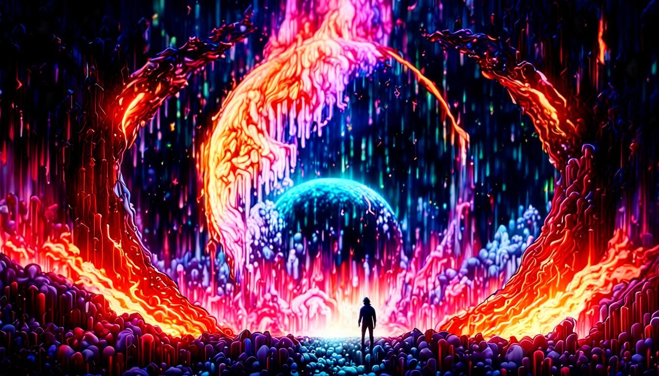 Ethereal Portal to Another World in Dark Fantasy Style