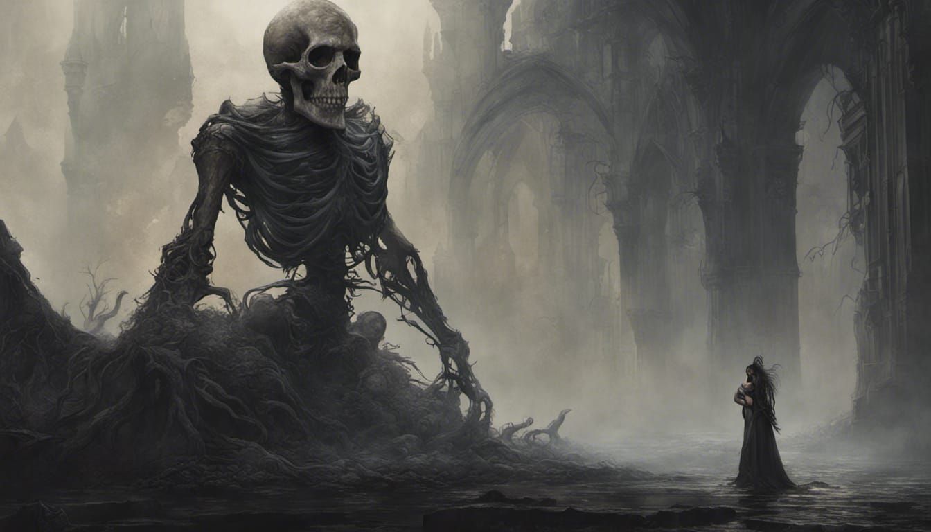 Dark Fantasy Inferno: Hyperdetailed Concept Art