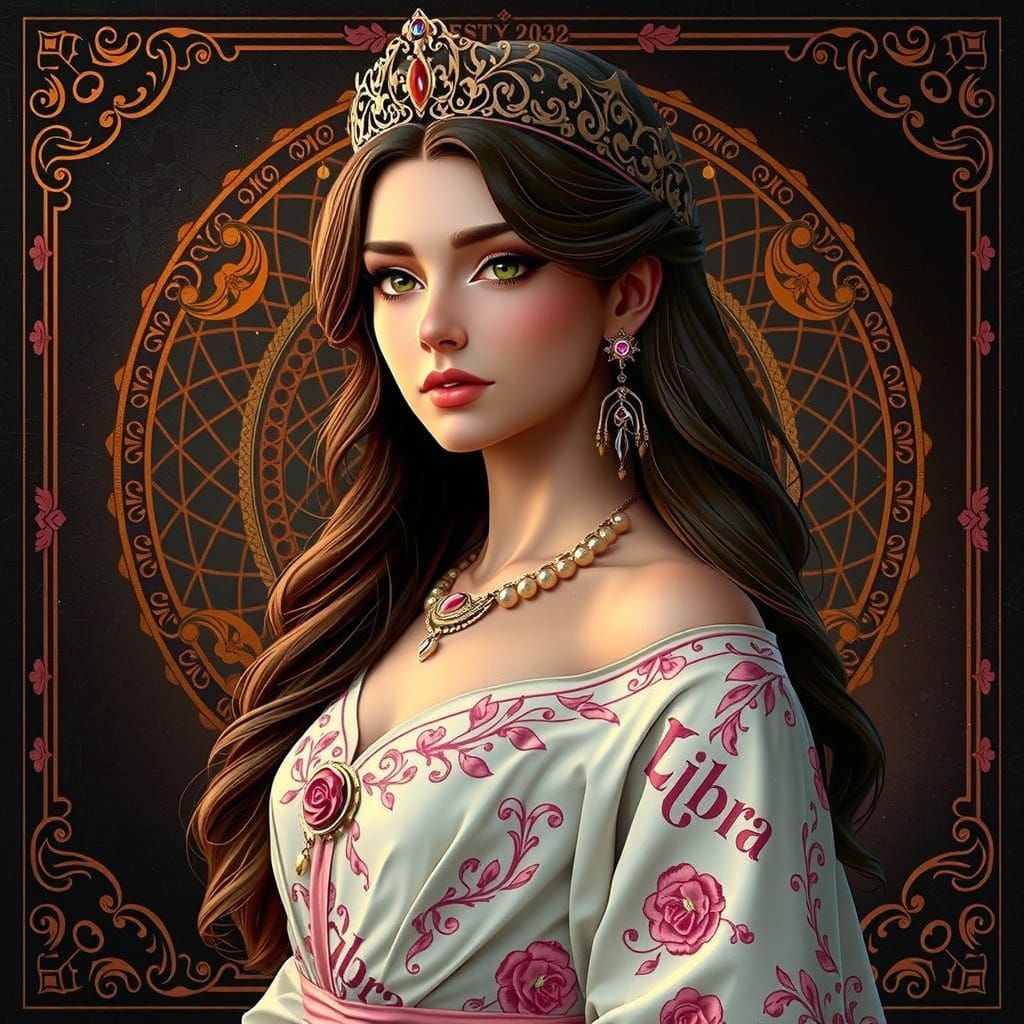 Ethereal Libra Goddess Radiates Diplomatic Charm