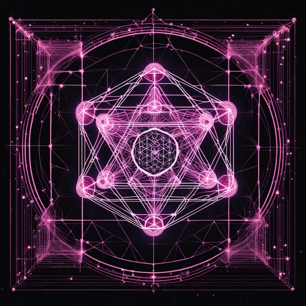 Metatron's Cube is sacred geometry symbol of all universe