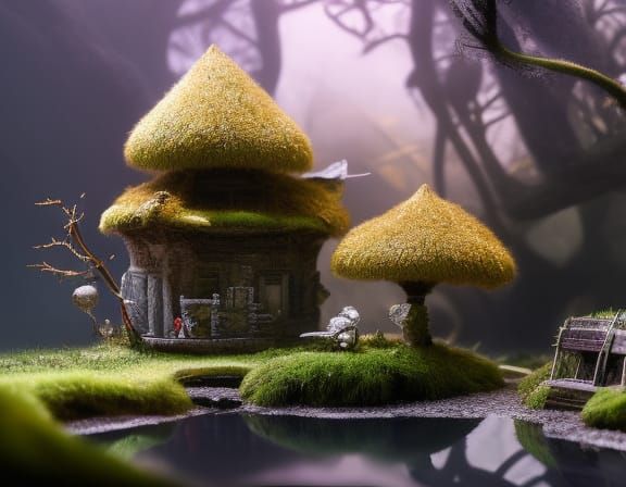 Miniature Castle Photography: Dark Fantasy Concept Art