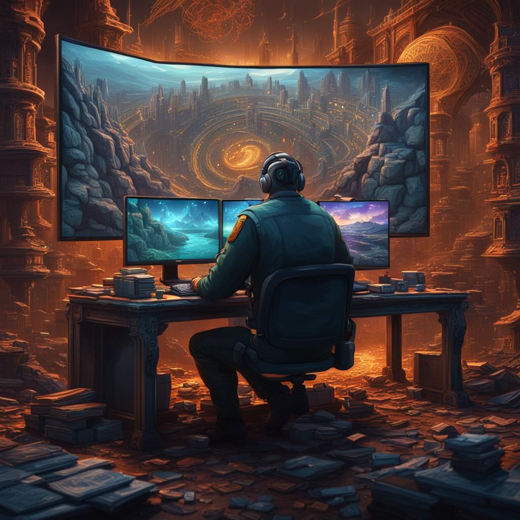 Bored at 9 to 5 Job: Detailed Matte Painting