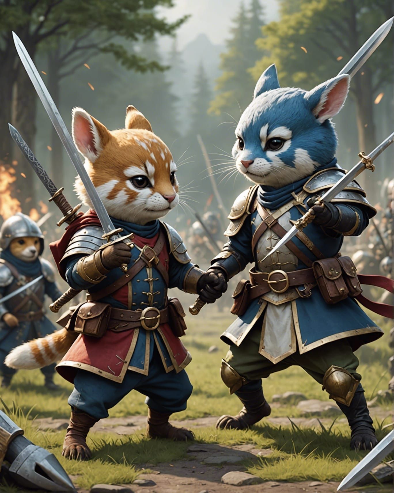 Anthropomorphic Animals at War: A Comical Folly