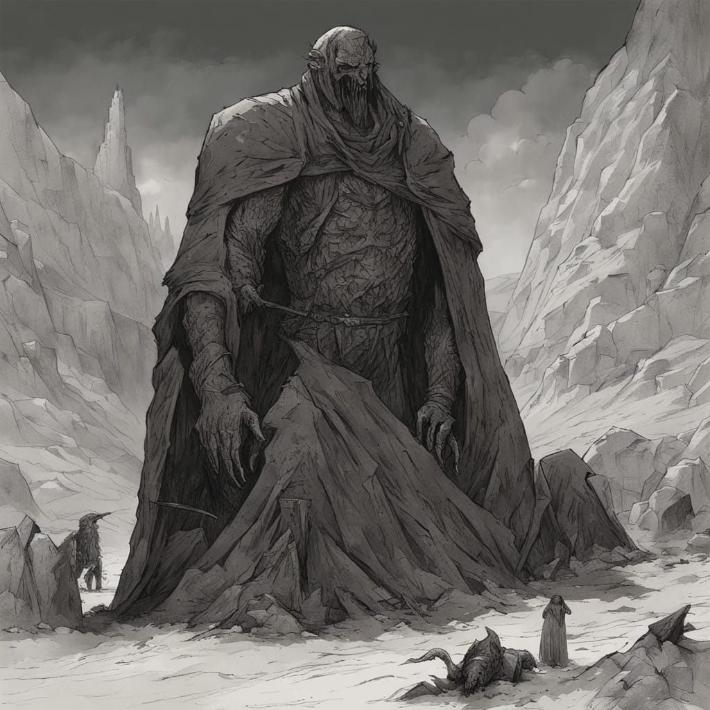 Dark Fantasy World in Grimdark Style