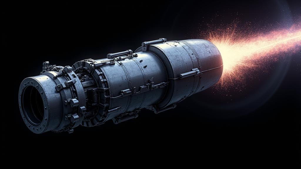 Futuristic Turbine Accelerates Through Space